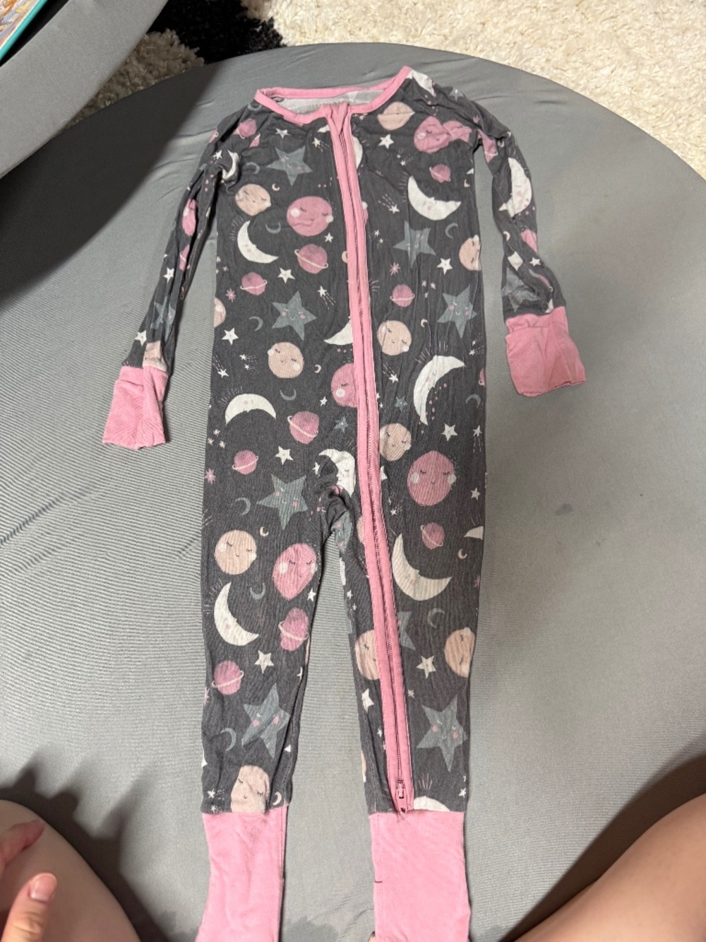 Little sleepies moon and back zippy